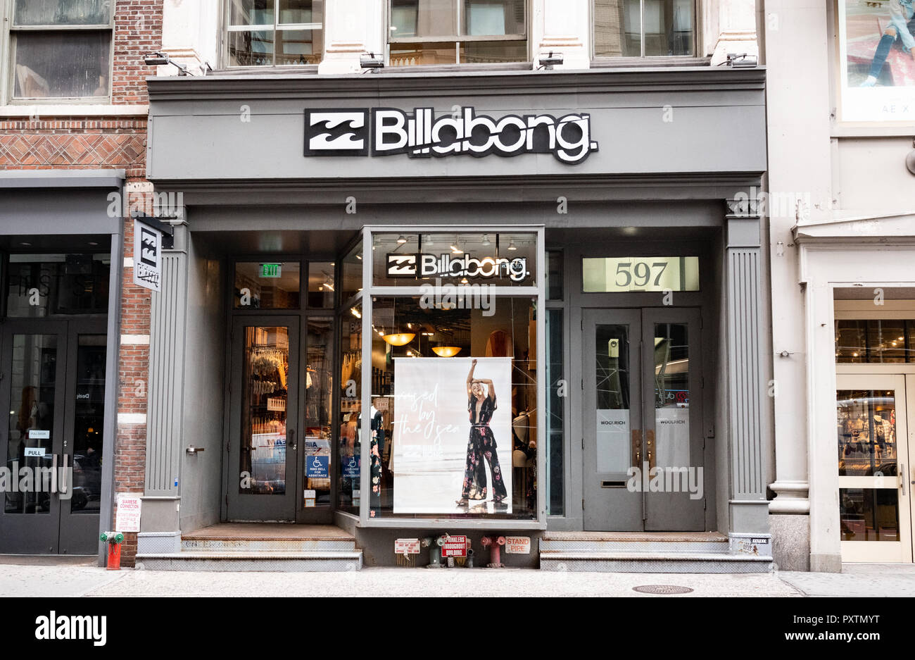 Billabong store in the SoHo neighbourhood of New York City Stock Photo -  Alamy