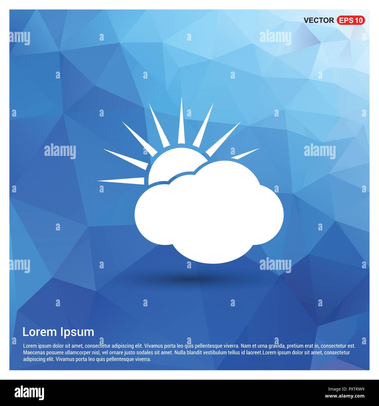 Sun Cloud Icon - Free vector icon Stock Vector Image & Art - Alamy