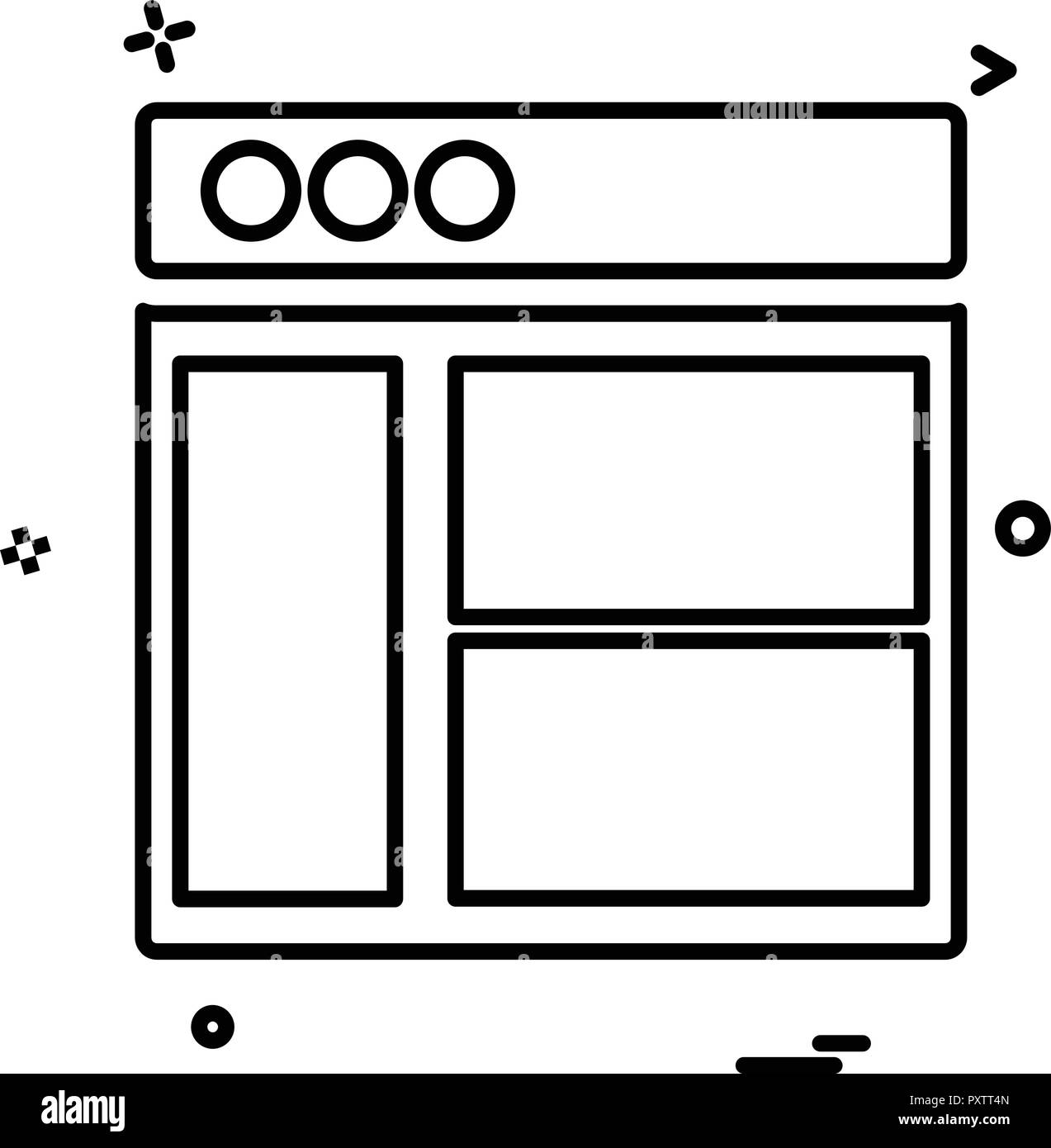 Web layouts icon design vector Stock Vector Image & Art - Alamy