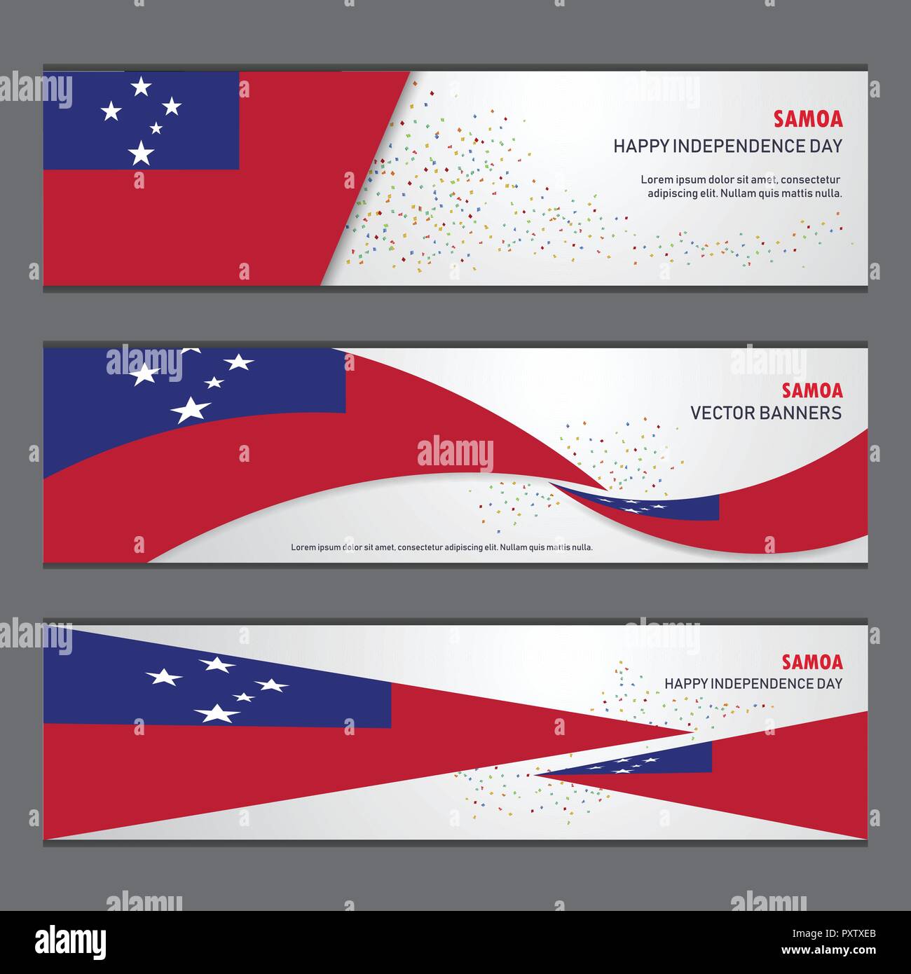 Samoa Independence Day Abstract Background Design Banner And Flyer