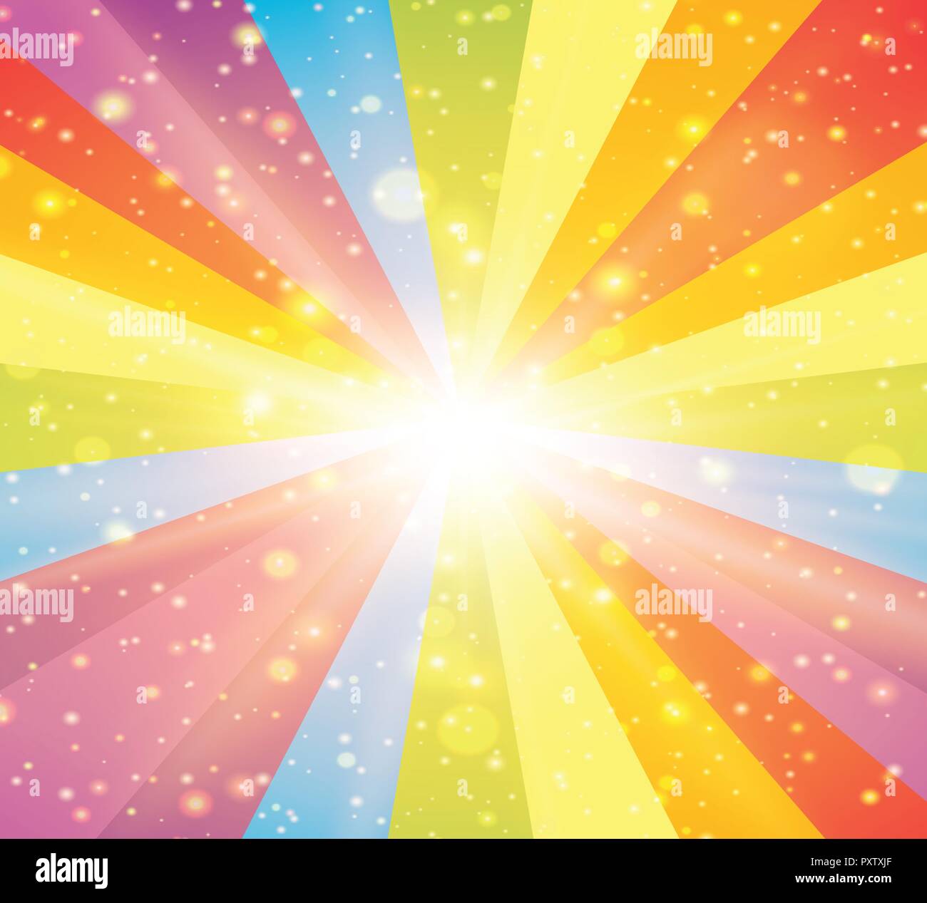 Background design with rainbow lights illustration Stock Vector Image ...