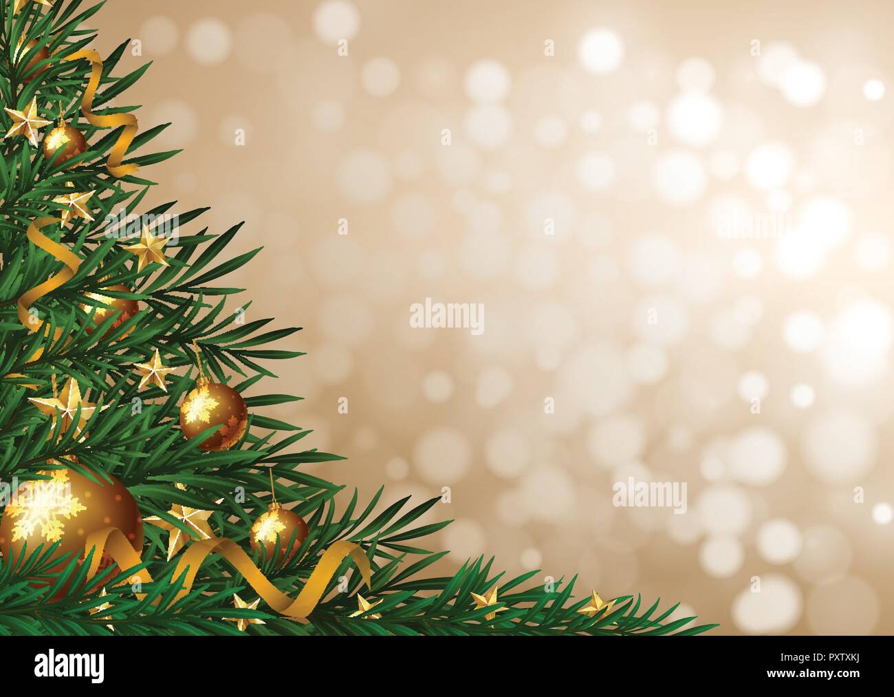 Beautiful tree ornaments Stock Vector Images - Alamy