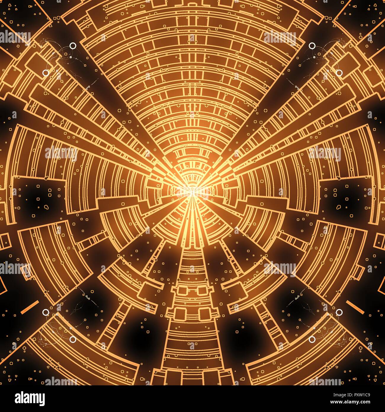 A colorful and vivid image with abstract Sacred Geometry. A psychedelic ...