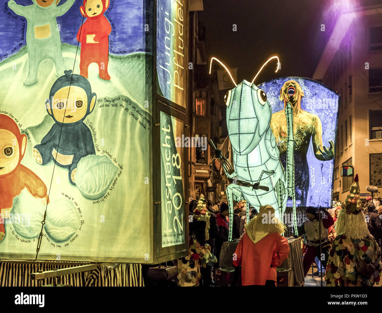  Morgenstraich at Basler Fasnacht, Basel, Switzerland Stock Photo - Alamy Motiv 