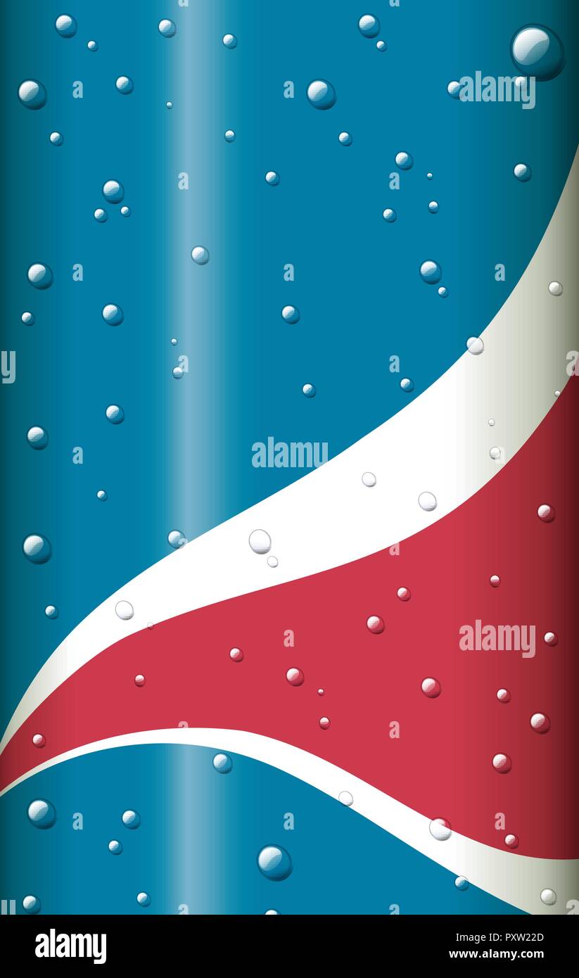 Blue background with water drops on  illustration Stock Vector