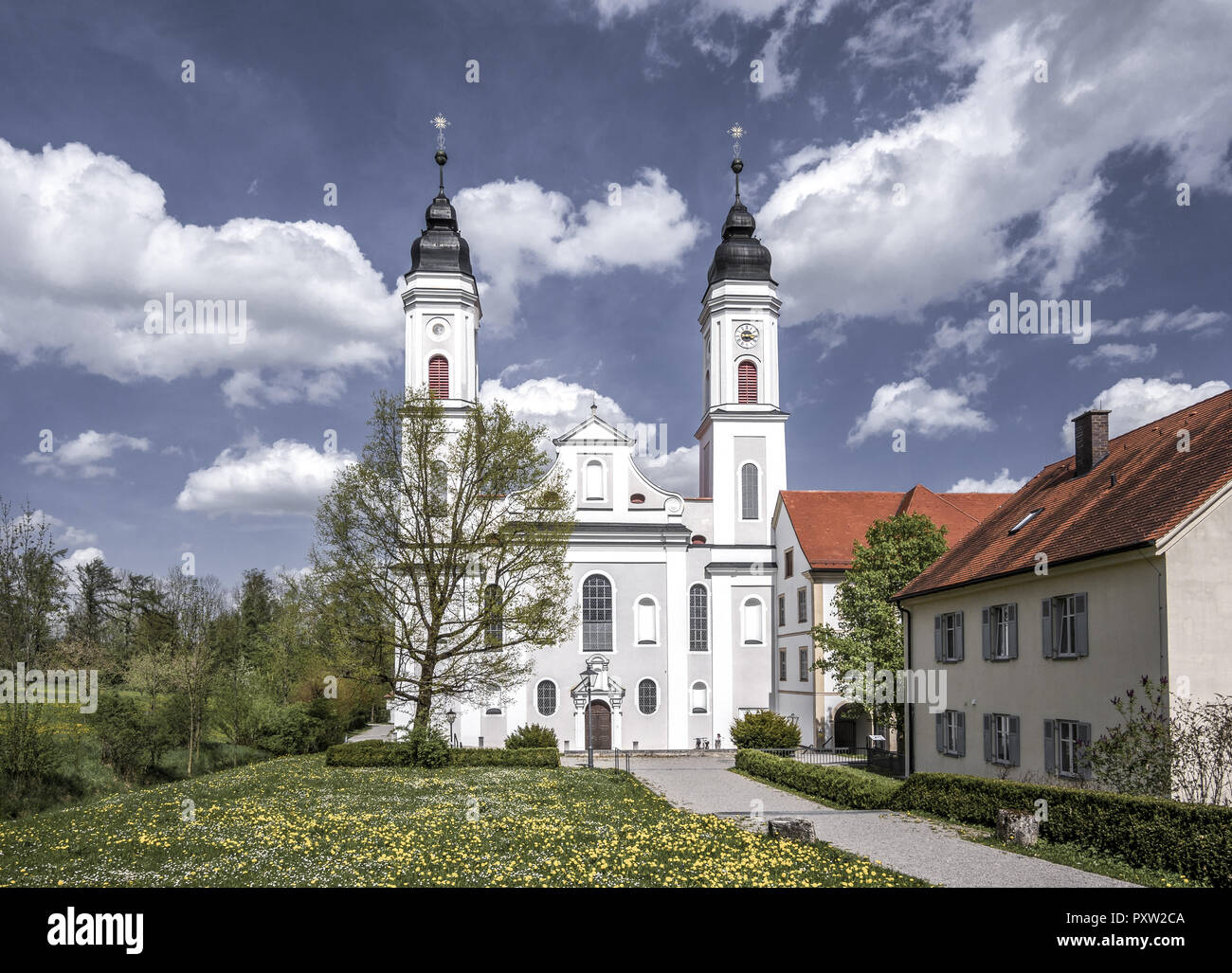 Irsee Monastery, Bavaria, Germany Stock Photo