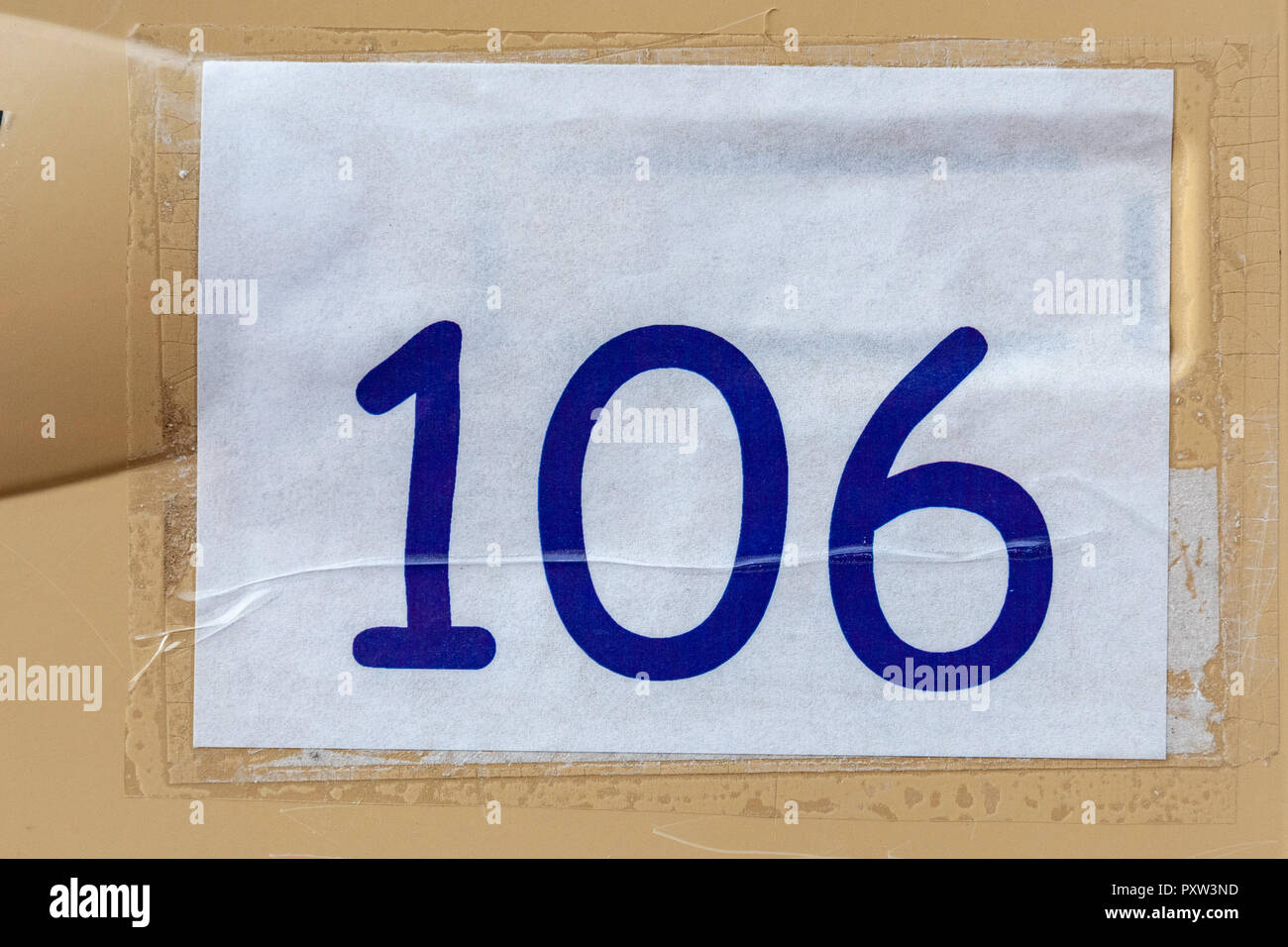 House numbers from France, Belgium, Sweden, Denmark, Finland and St Petersburg - concepts for designers and home owners. Inspiration for ReCAPTCHA Stock Photo