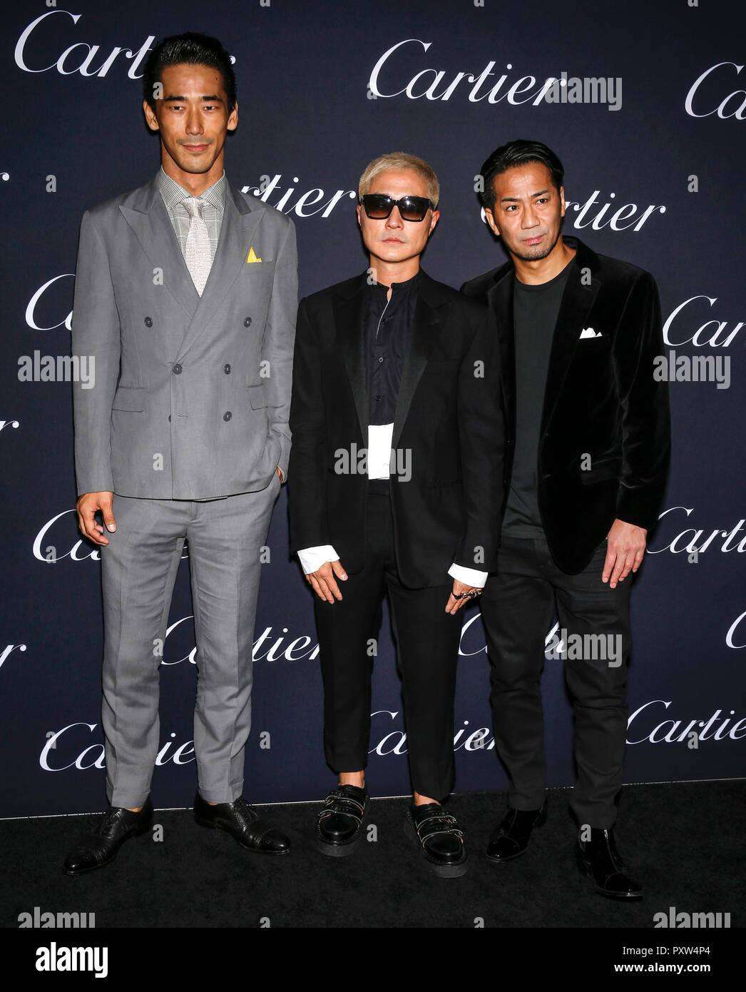 New York, NY - September 06, 2018: Hiroyuki Igarashi, Naoki Kobayashi and Exile attend 2018 Cartier Precious Garage party at Maison Cartier on 5th Ave Stock Photo