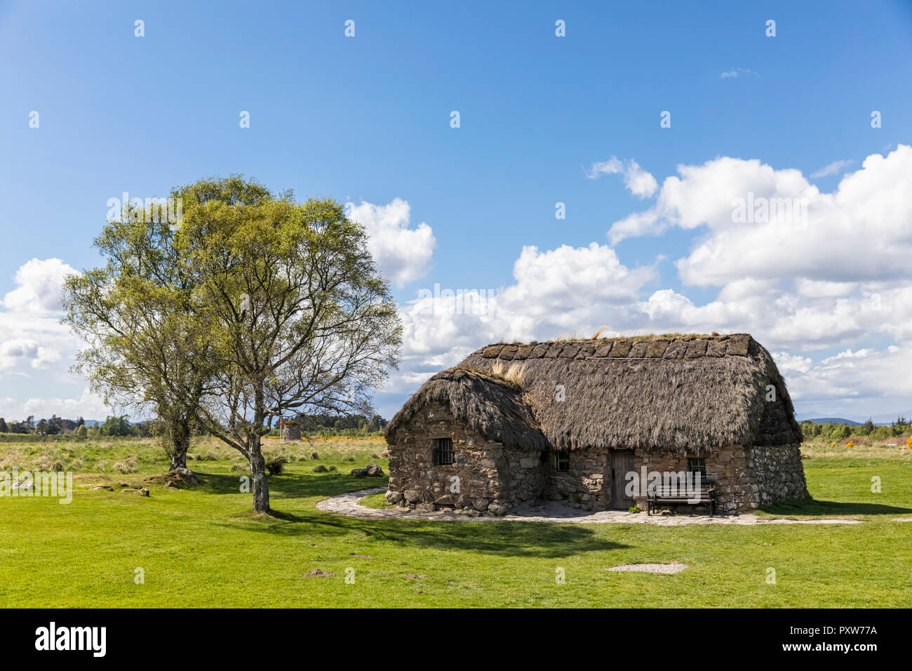 UK, Scotland, Culloden, Culloden Moor battlefield, Leanach Cottage