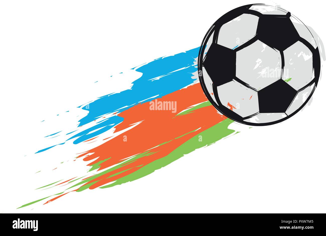 Isolated soccer ball with an effect Stock Vector Image & Art - Alamy