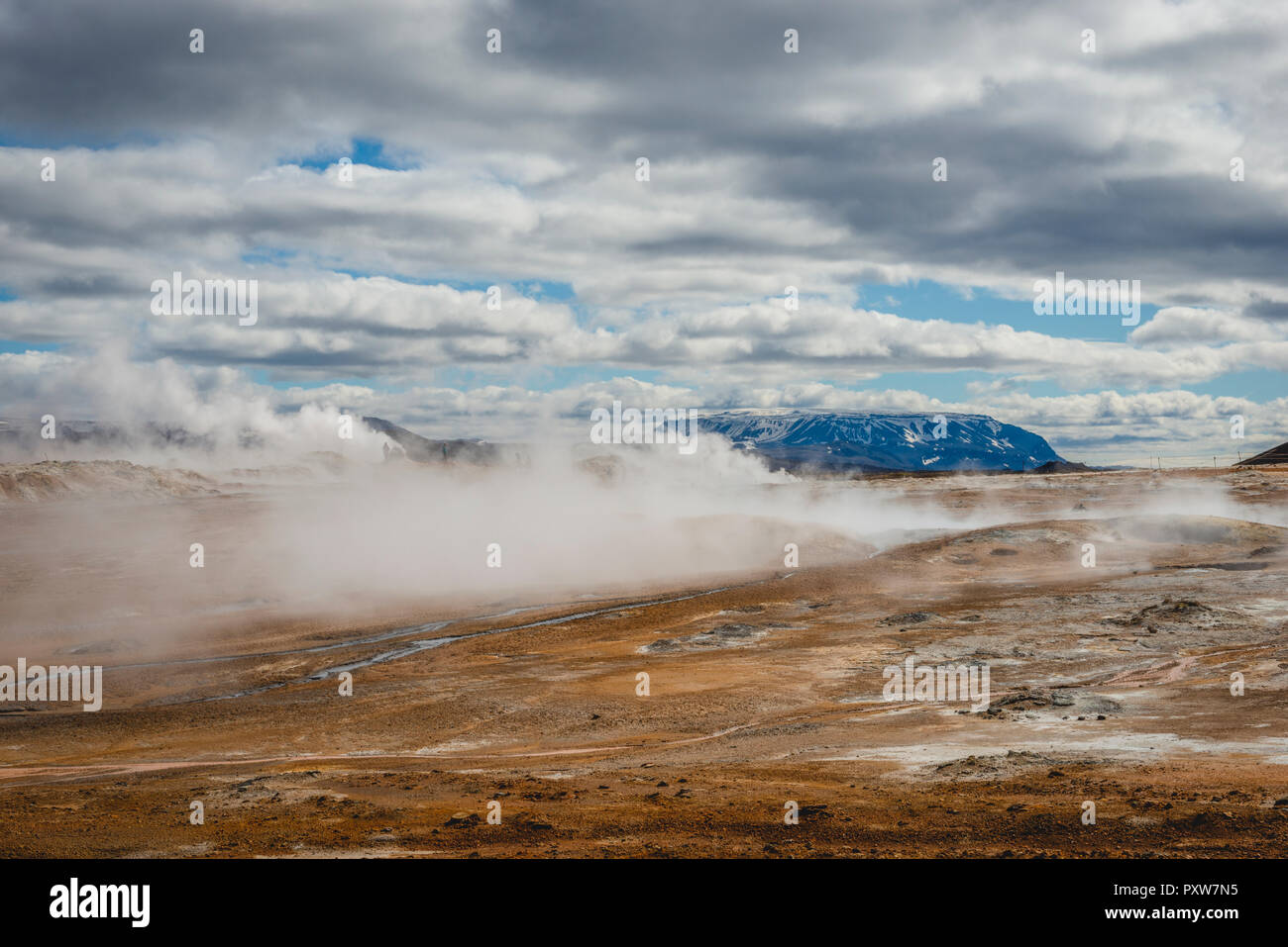 Iceland, Myvatn, Namaskard, geothermal area Stock Photo