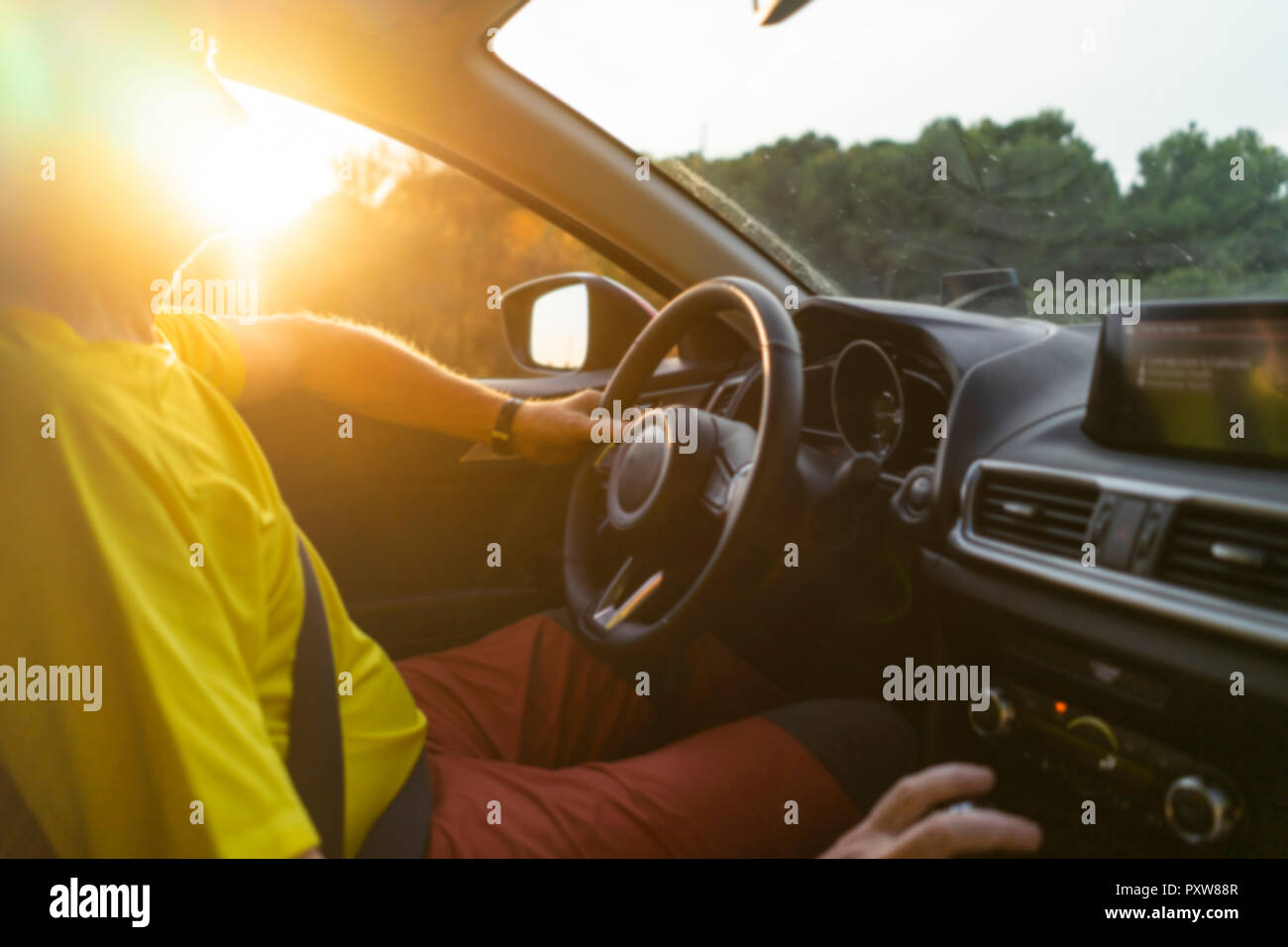 Senior citizen driving car hi-res stock photography and images - Alamy