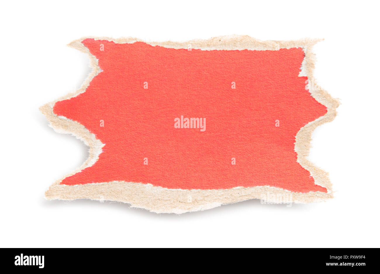 Piece of torn paper with space for your message. Stock Photo