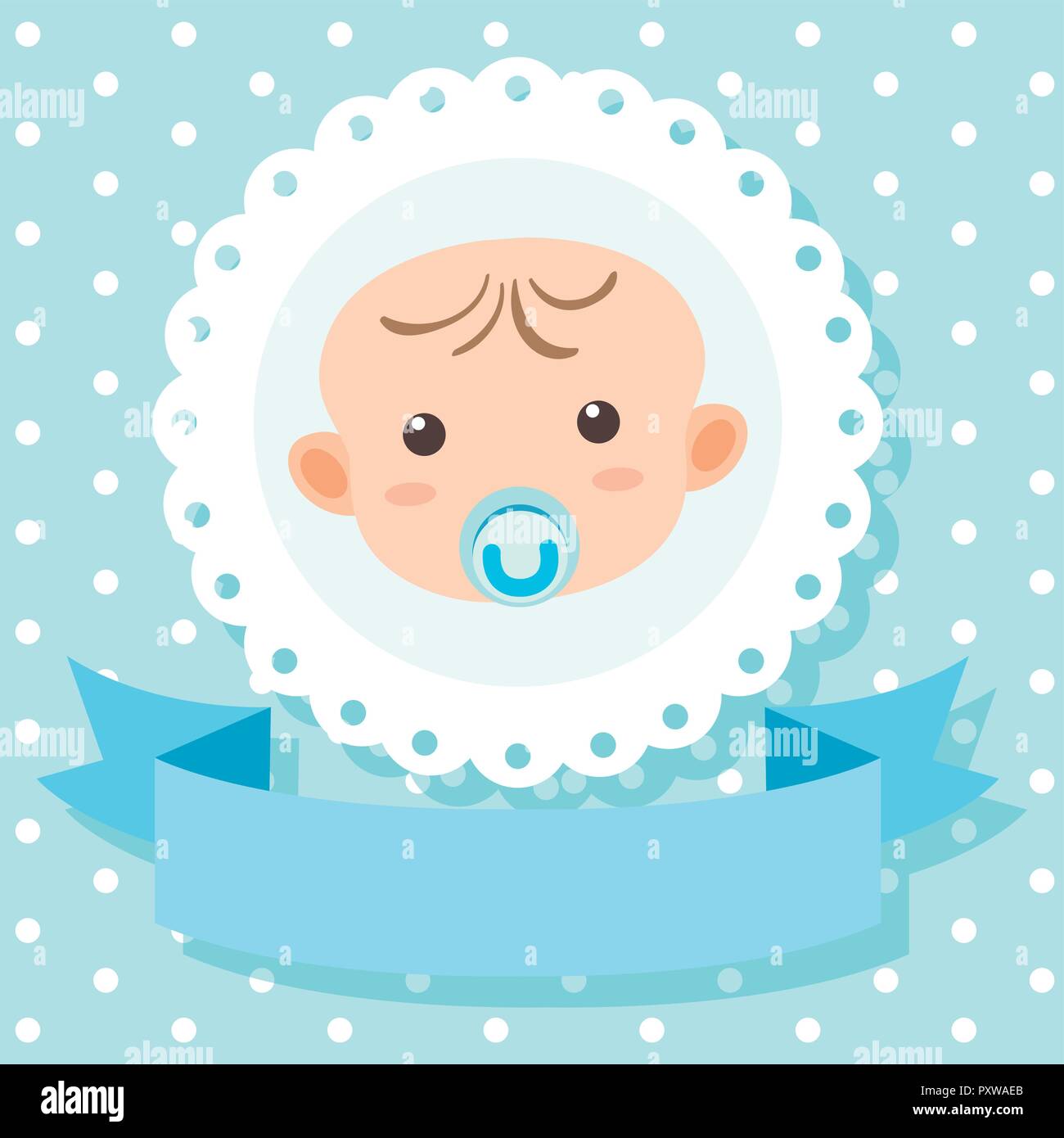 banner template with baby
