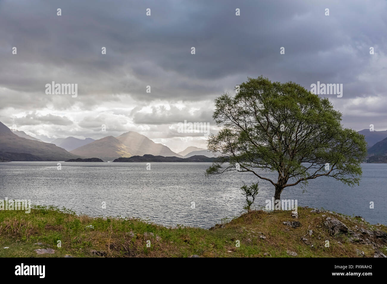 UK, Scotland, Loch Shieldaig Stock Photo