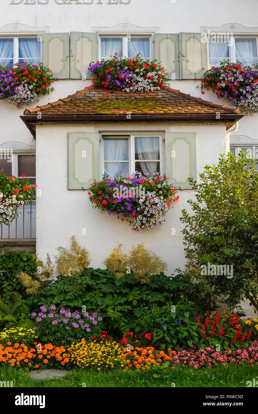 Germany, Bavaria, Allgaeu, Unterallgaeu, Haus des Gastes Stock Photo