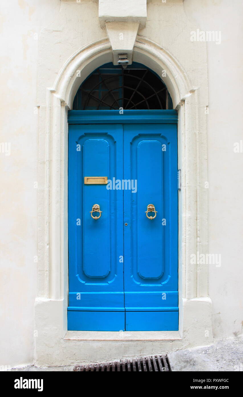Colourful front door in Malta Stock Photo Alamy