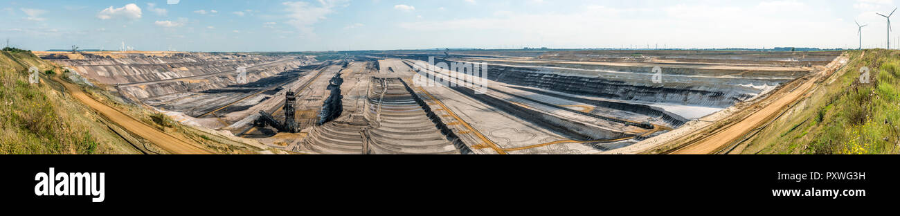 Germany, Garzweiler surface mine, panorama Stock Photo