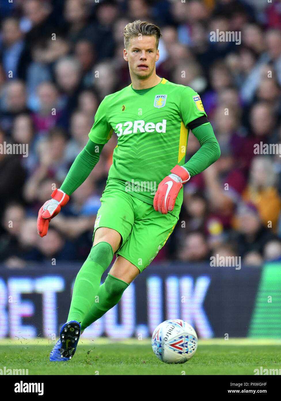 Aston Villa goalkeeper Orjan Nyland Stock Photo Alamy