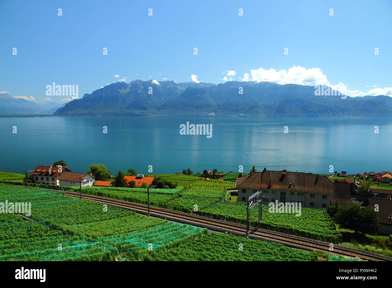 Chexbres, wine-growing village in the Swiss canton Vaud,Switzerland ...