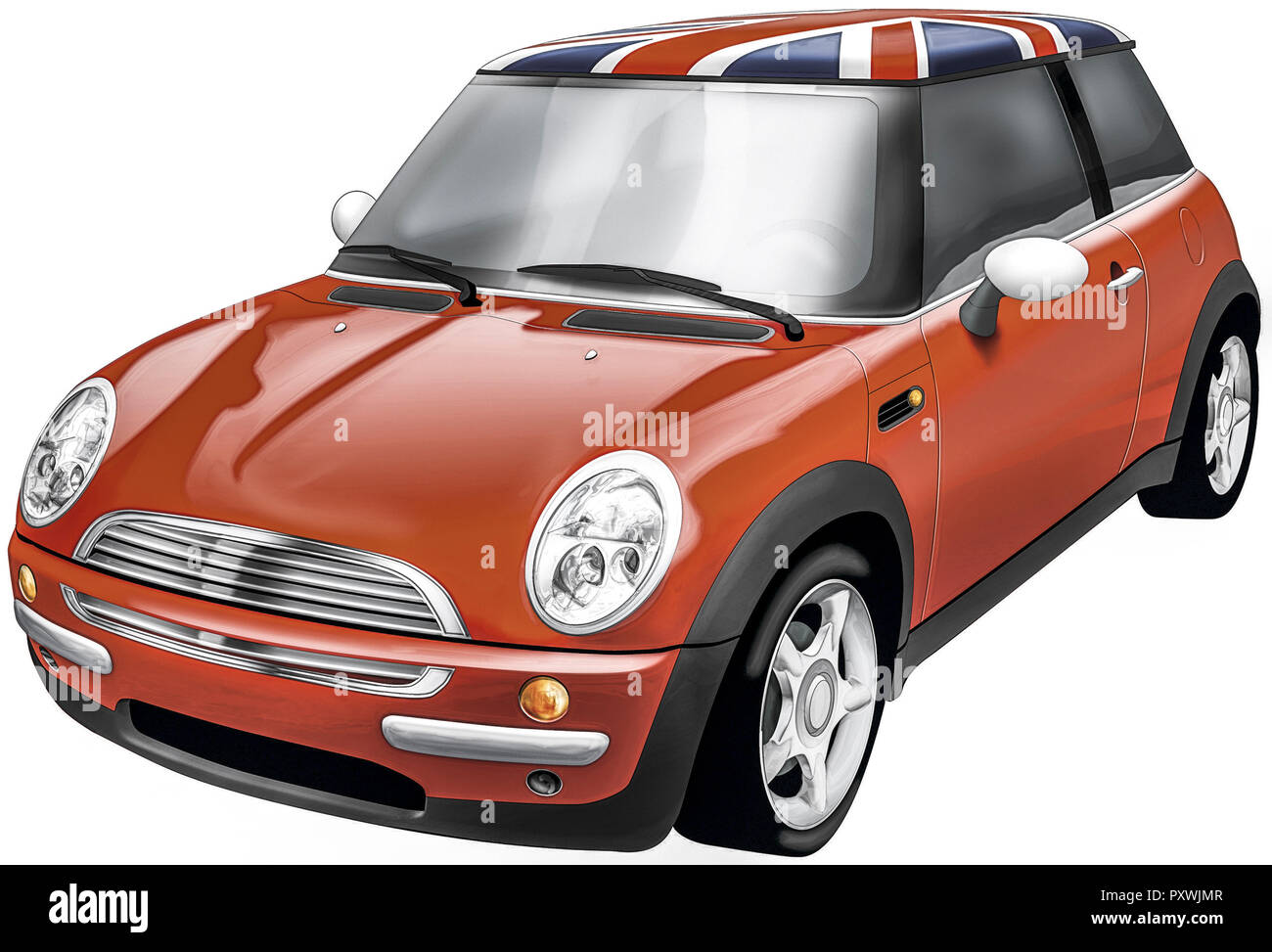 Automodell Mini Cooper Stock Photo Alamy