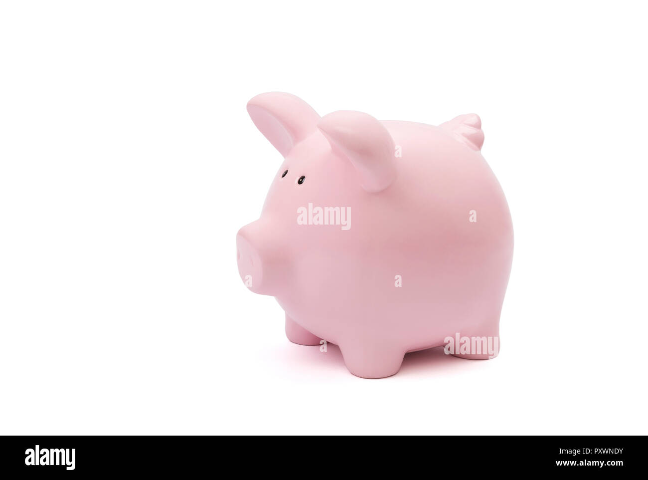 Piggy bank on white background with clipping path Stock Photo - Alamy