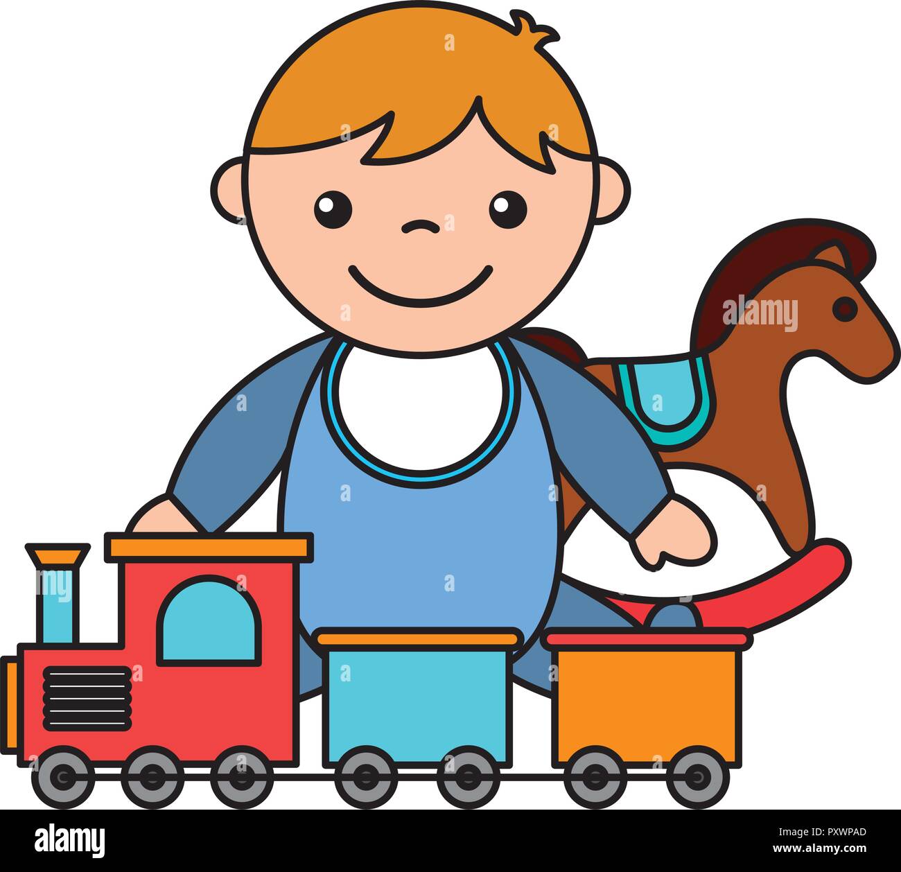 baby boy rocking horse