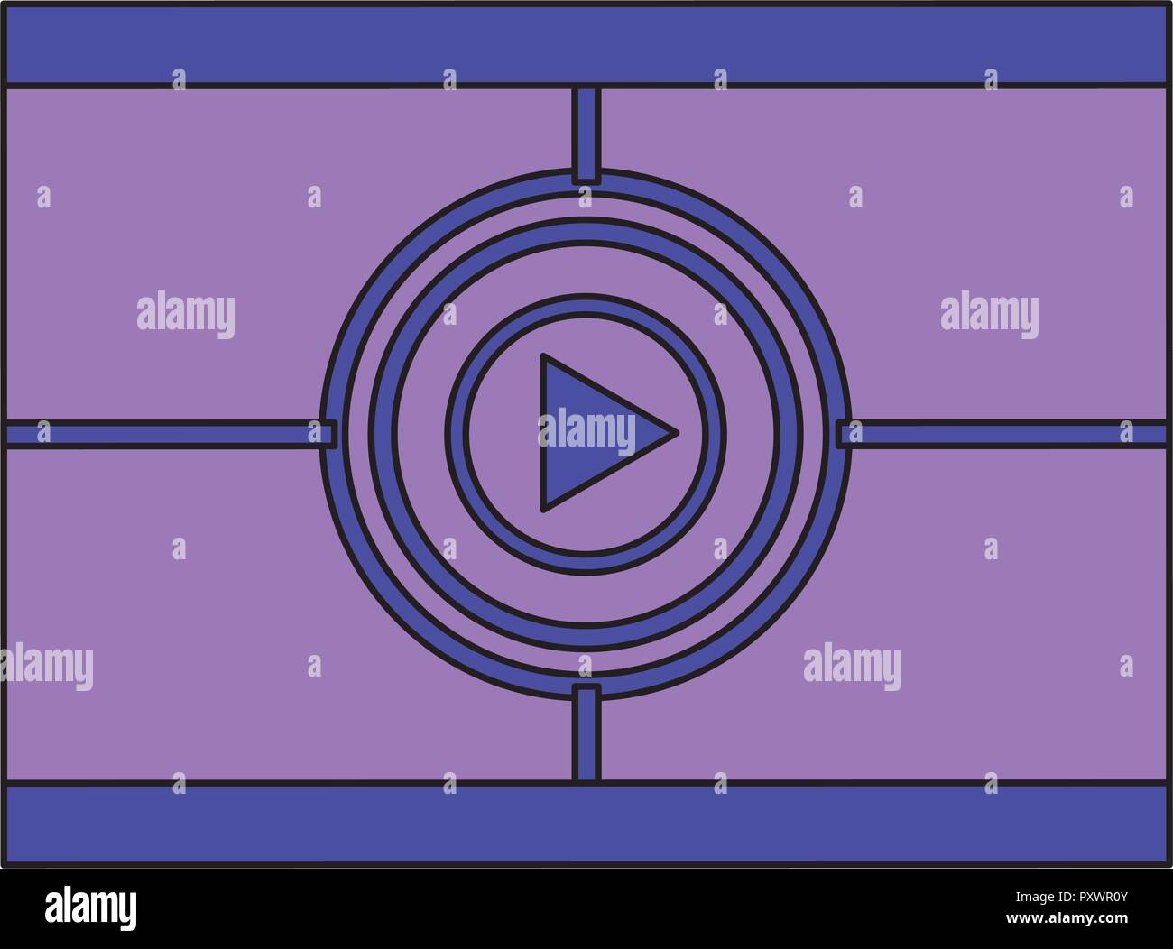 countdown strip negative cinema film movie vector illustration Stock Vector