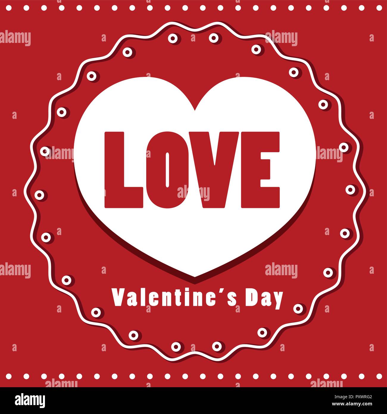 Card template for valentine day with red background illustration Stock ...