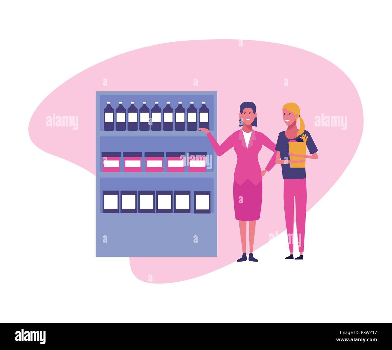 Shop staff Stock Vector Images - Alamy