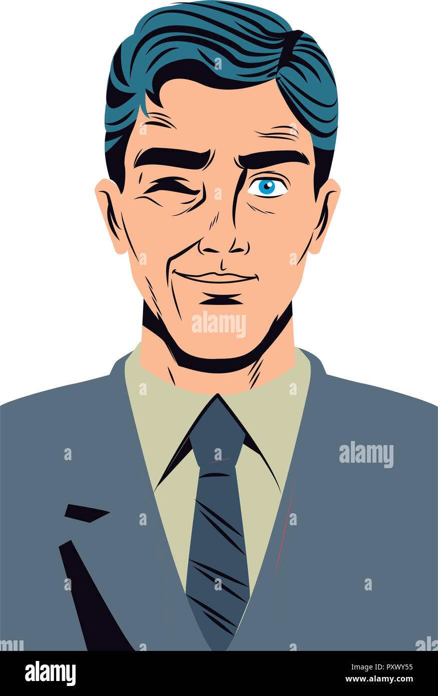 Pop Art Businessman Stock Vector Image And Art Alamy