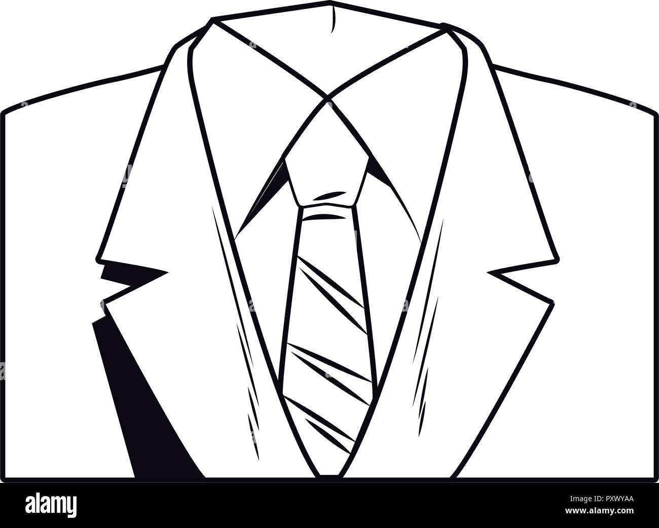 Business suit isolated Stock Vector