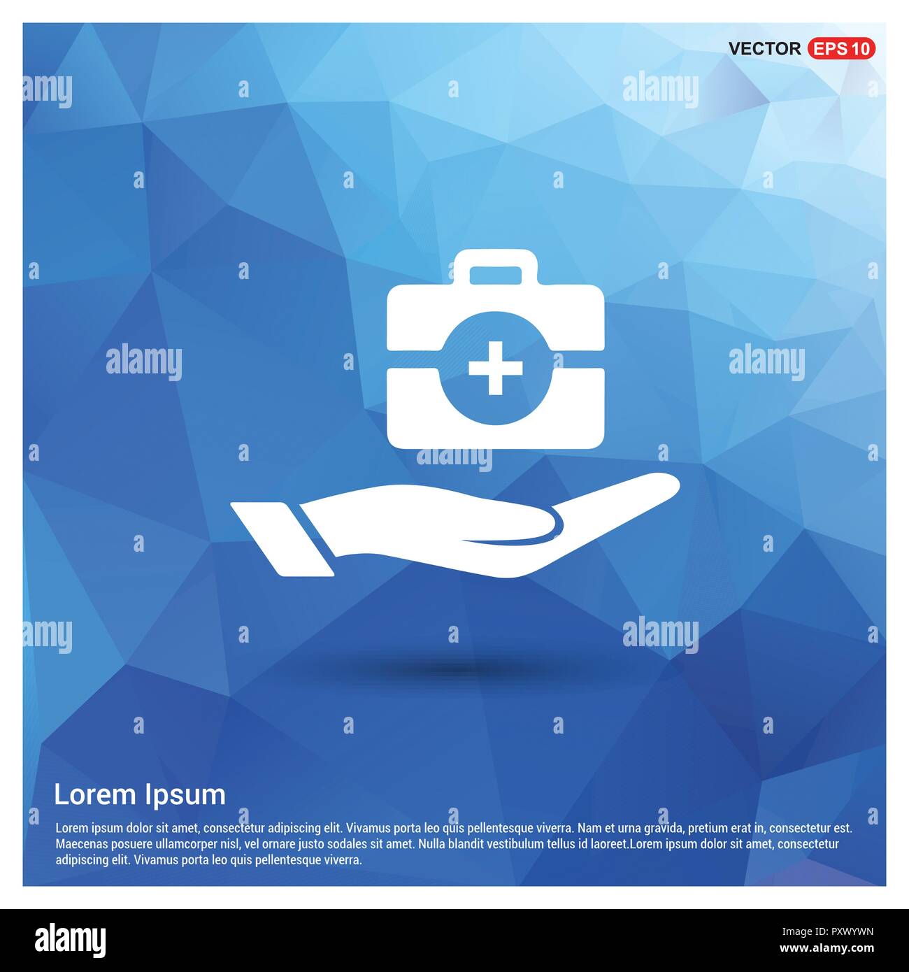 Medicine kit hand icon Stock Vector Image & Art - Alamy