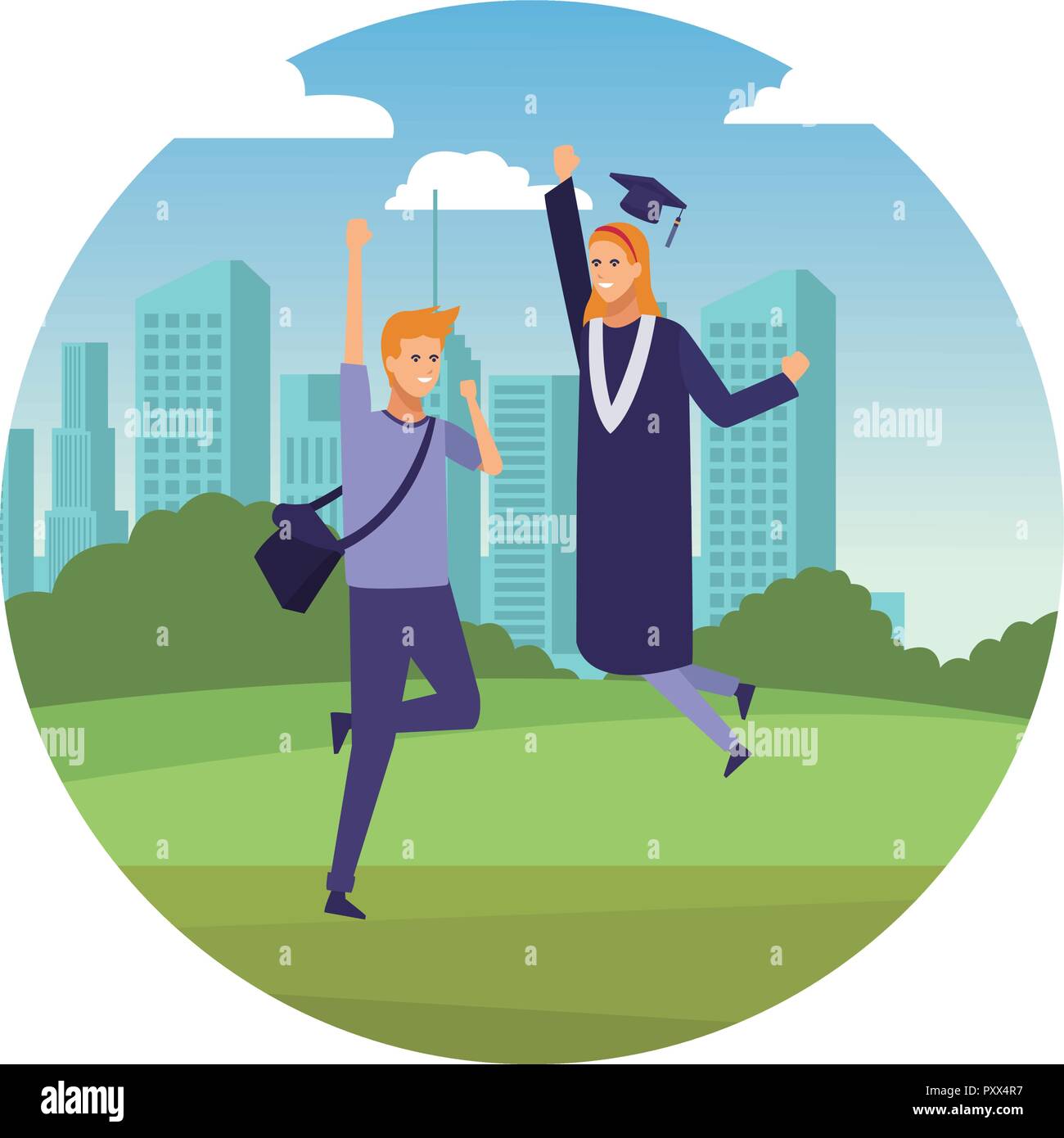 Students graduation celebration Stock Vector Image & Art - Alamy