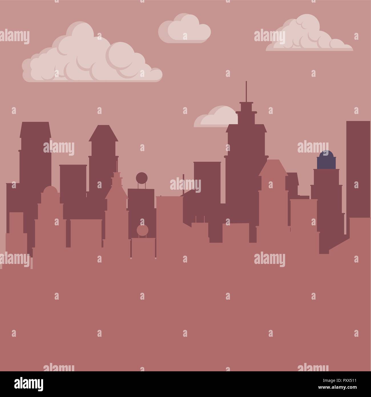 Cityscape at night scenery Stock Vector Image & Art - Alamy