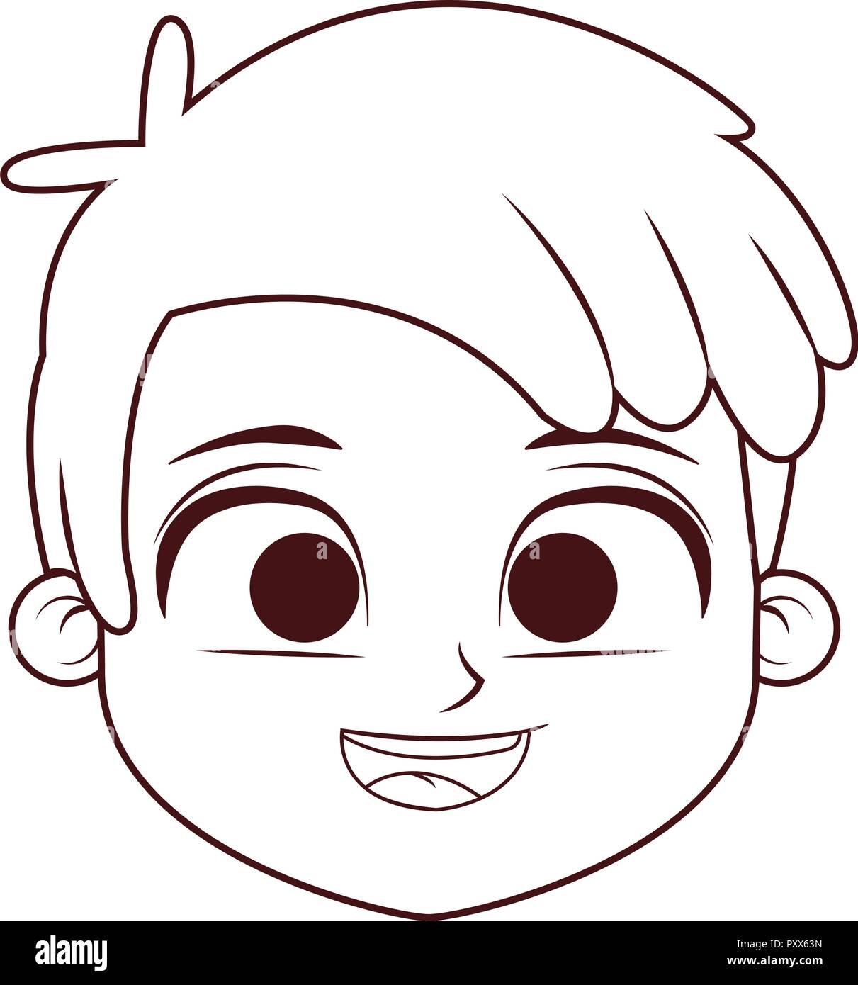 Boy face cartoon Stock Vector Image & Art - Alamy