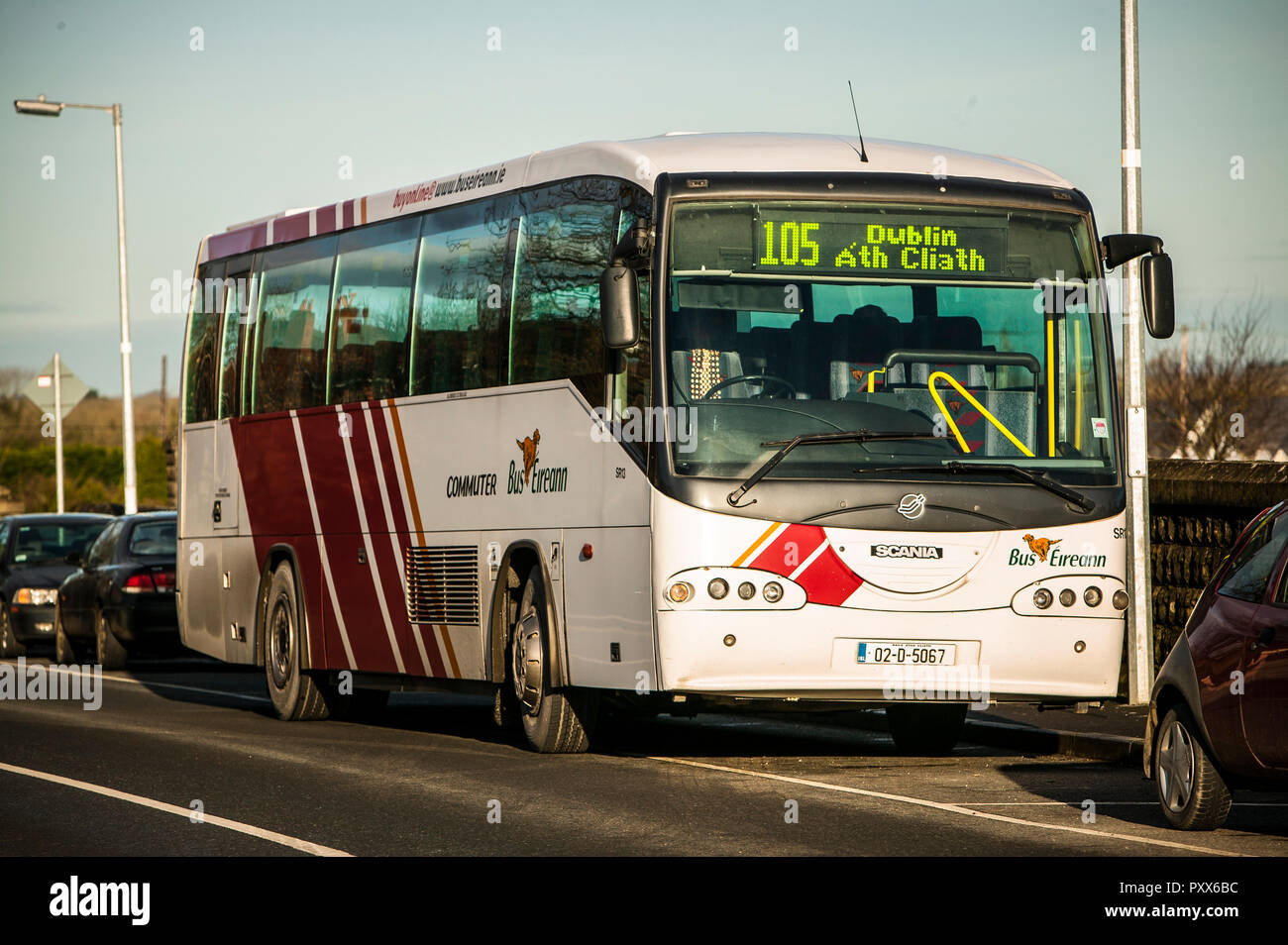 Commuter Bus Eireann Stock Photo