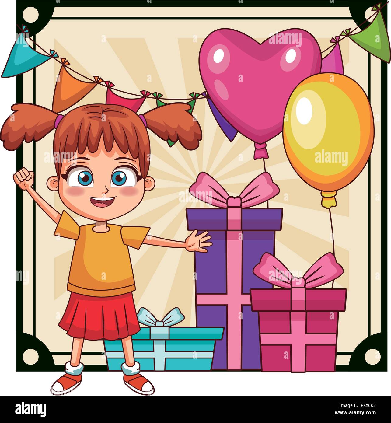 Articles de fête d'anniversaire Image Vectorielle Stock - Alamy