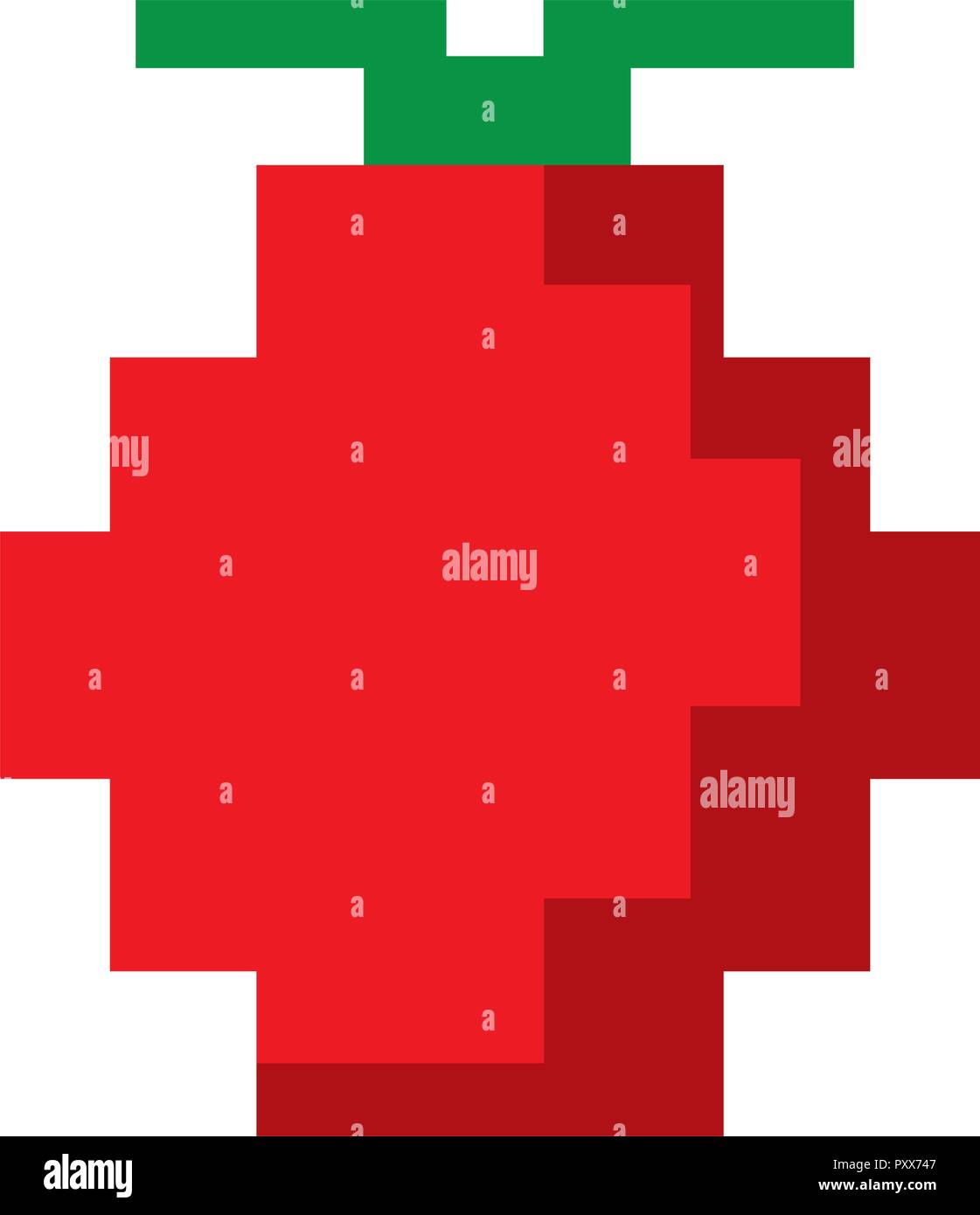 Videogame pixelated item Stock Vector