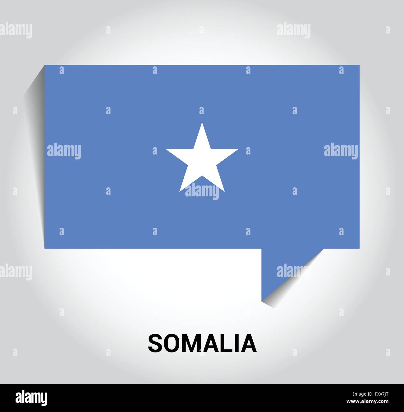 Somalia flag design vector Stock Vector