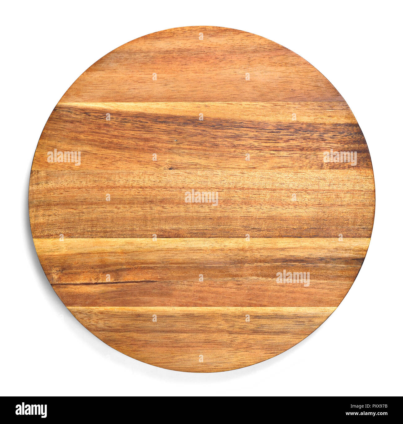 Wooden cutting board with copy space. design element, isolated on white