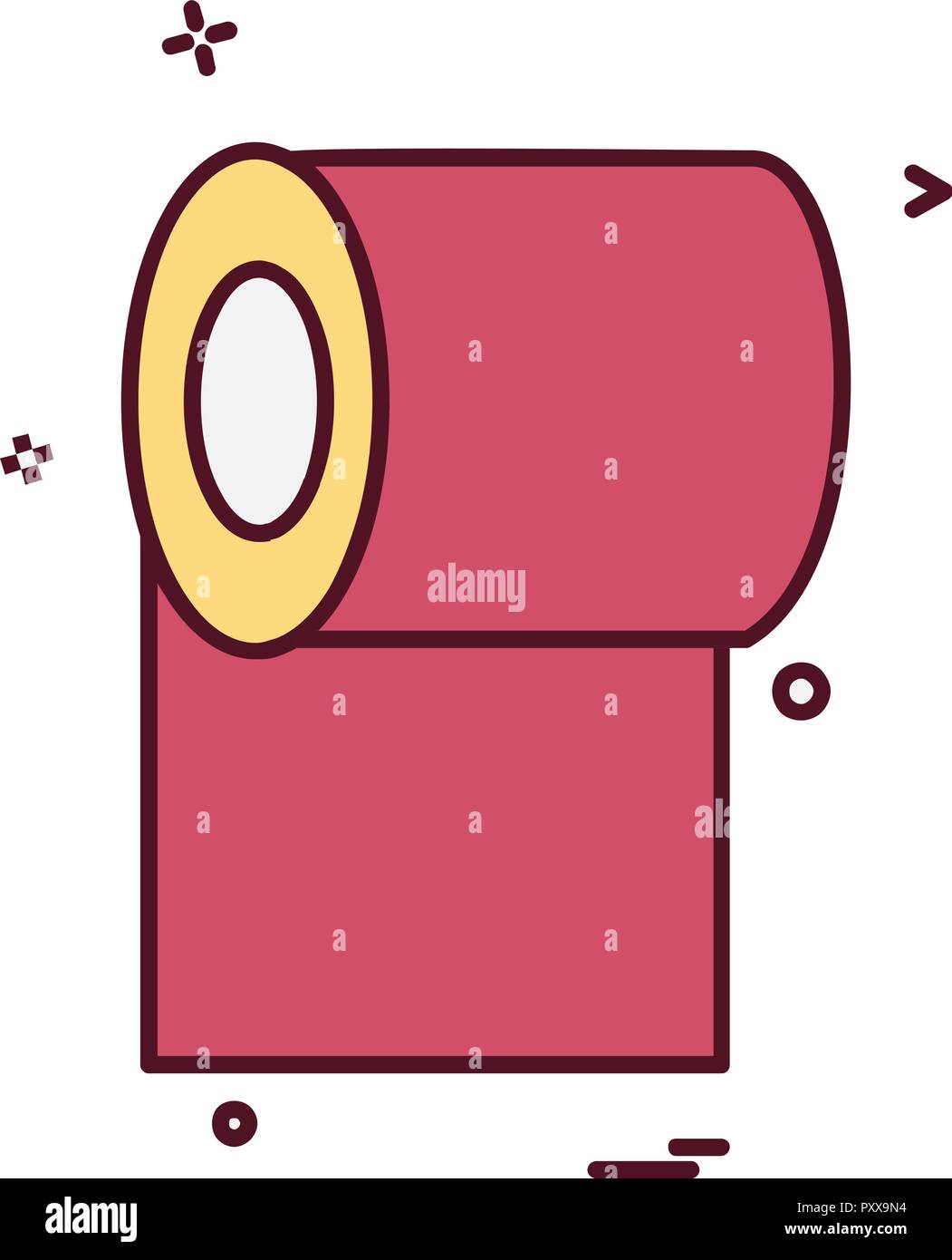Toilet paper icon design vector Stock Vector Image & Art Alamy
