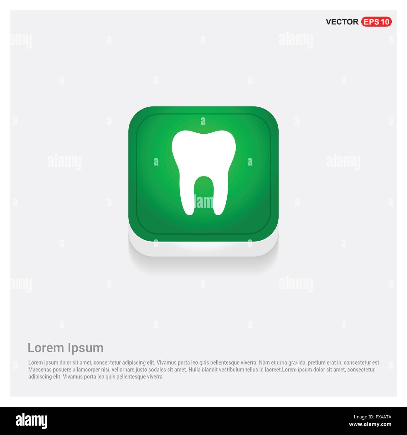 Vector Tooth Icon Stock Vector Image & Art - Alamy