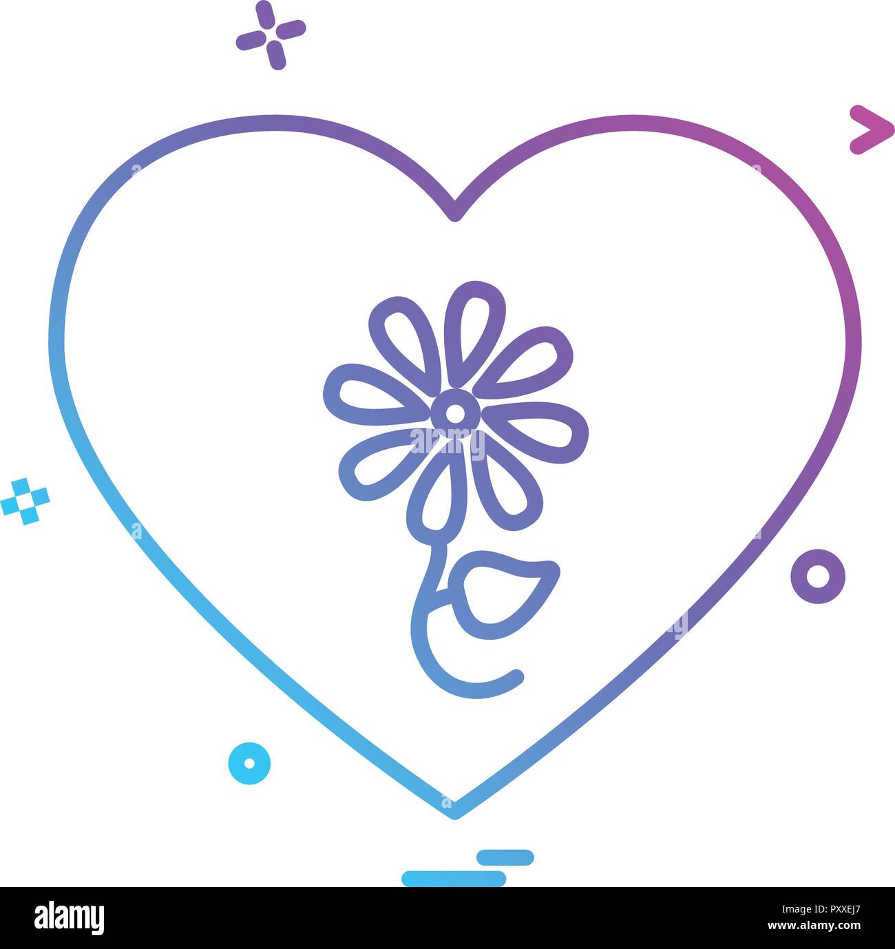 Hearts icon design vector Stock Vector Image & Art - Alamy