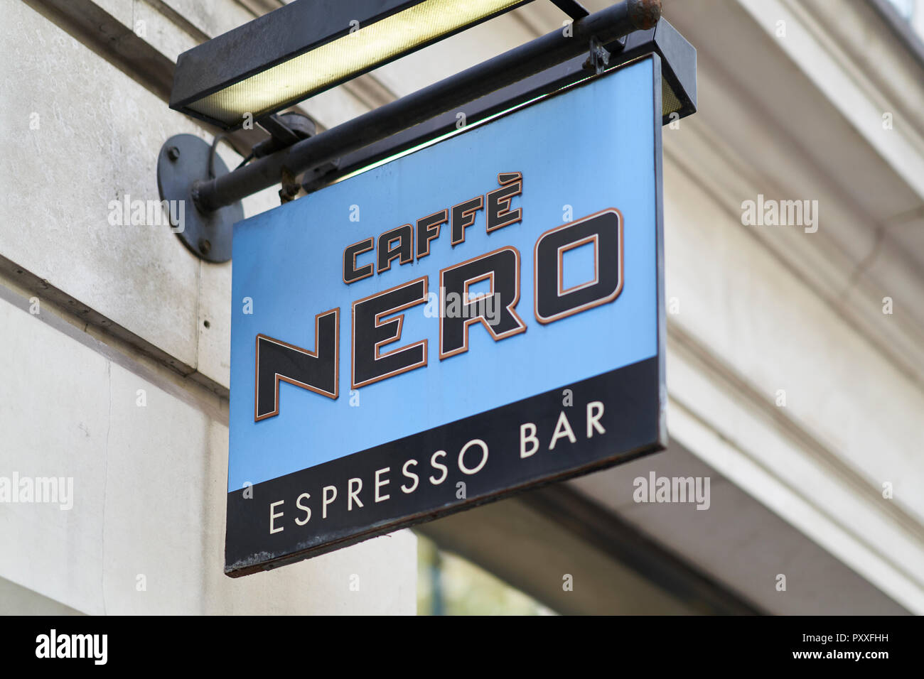 Caffè Nero Coffee Shop.  Store Front Stock Photo