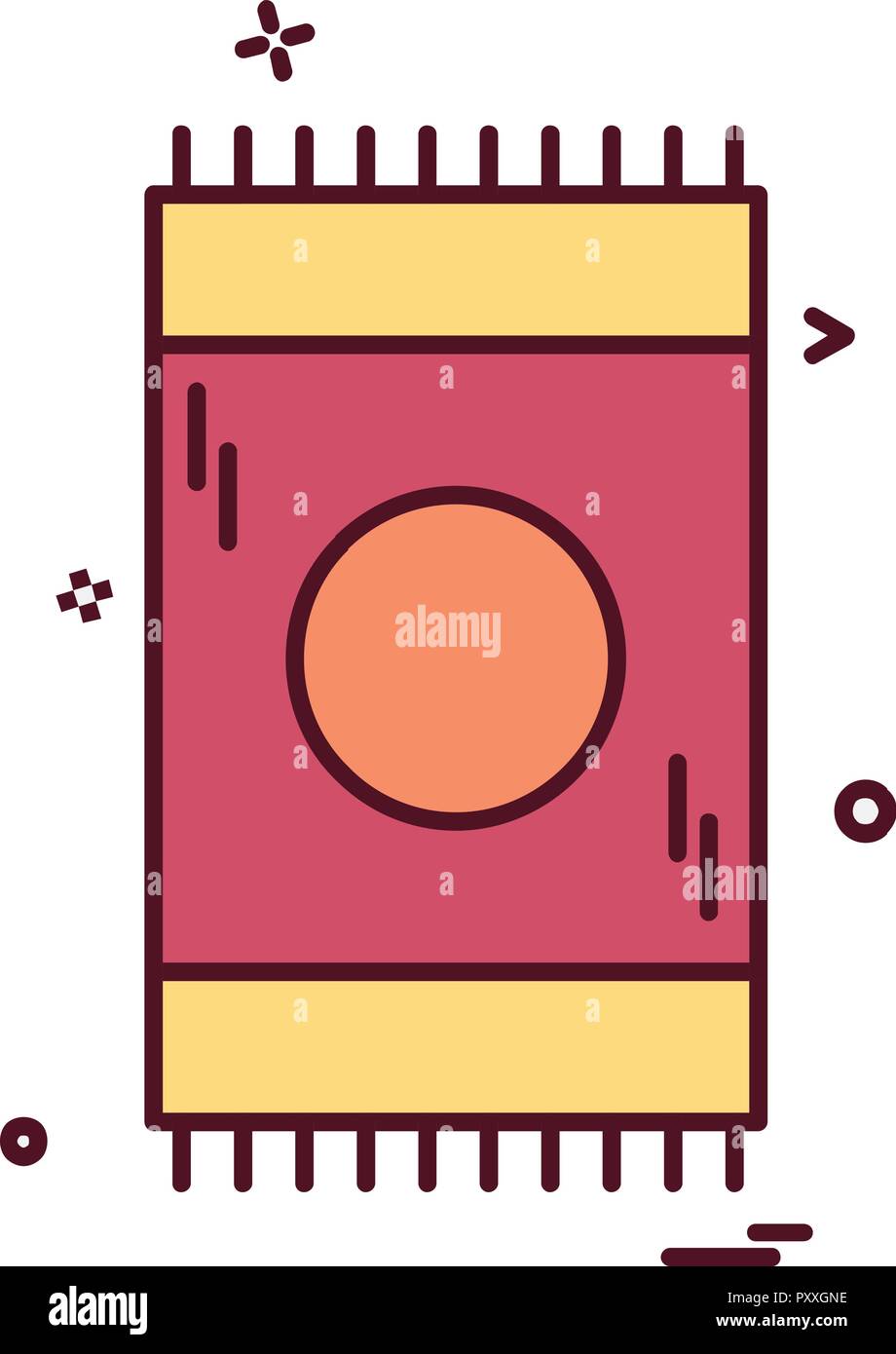 Prayer mat icon design vector Stock Vector Image & Art Alamy