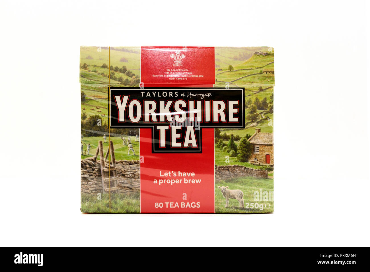 taylors yorkshire tea bags box Stock Photo Alamy