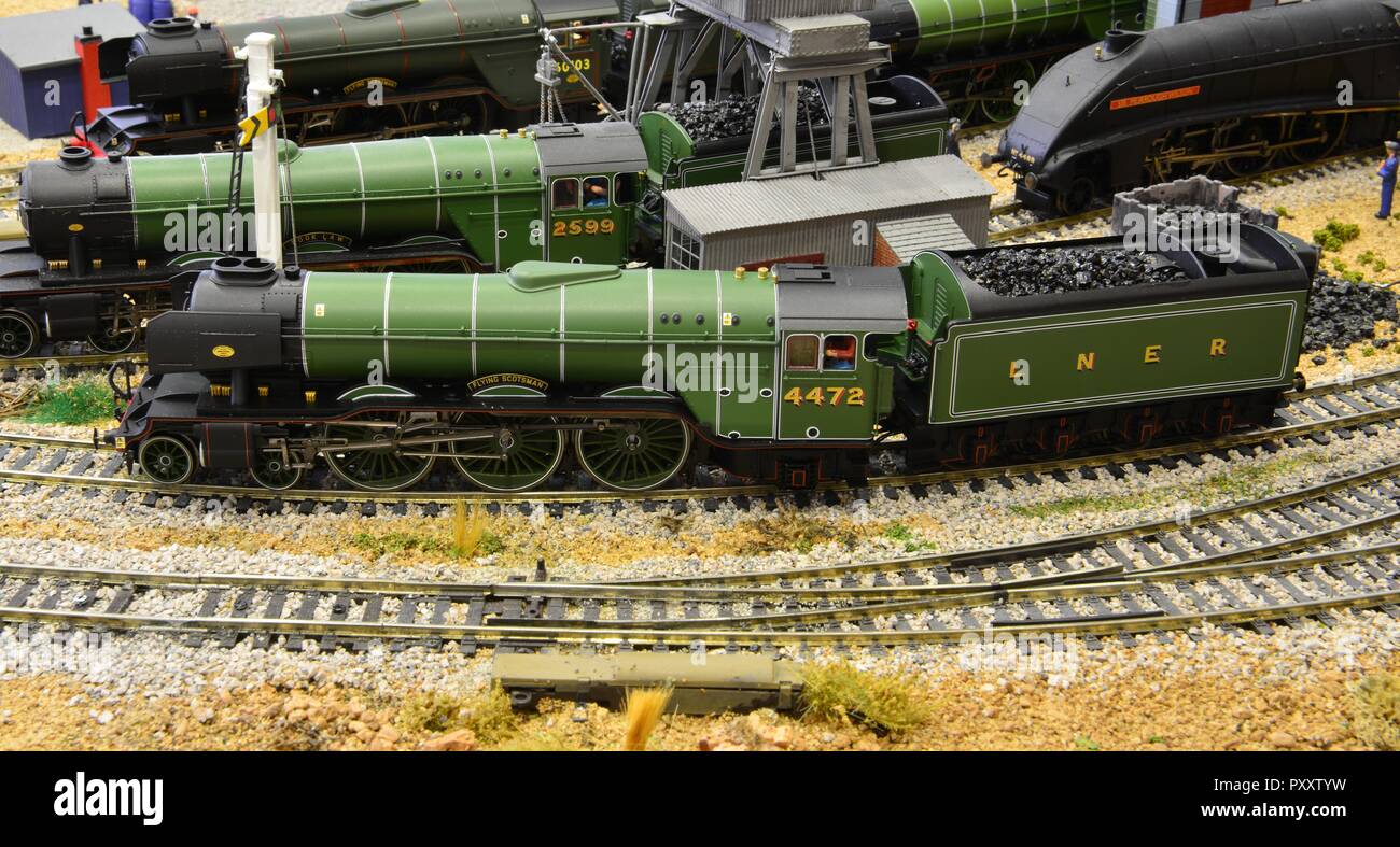 The Flying Scotsman in Apple Green Stock Photo - Alamy