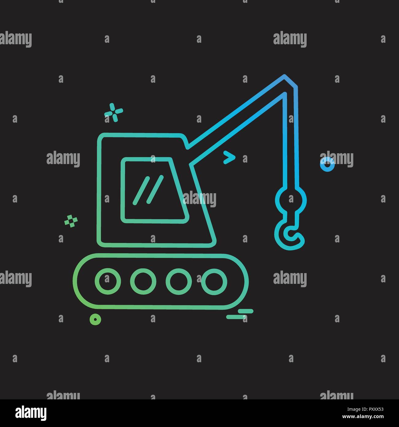 Crane icon design vector Stock Vector Image & Art - Alamy