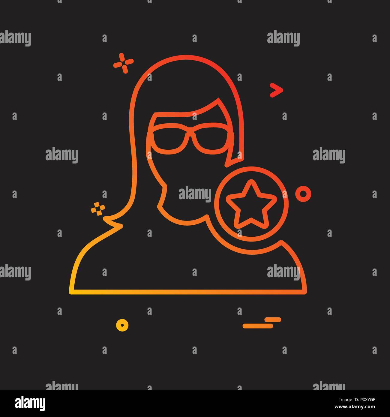 Female avatar icon design vector Stock Vector Image & Art - Alamy